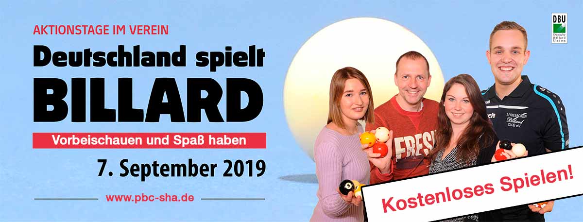 Deutschland spielt Billard 2019